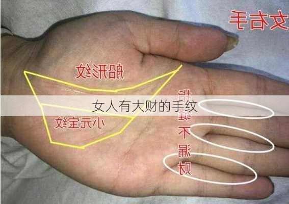 女人有大财的手纹