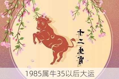 1985属牛35以后大运