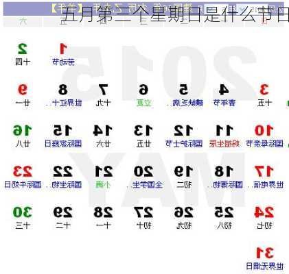 五月第三个星期日是什么节日