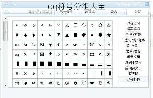 qq符号分组大全