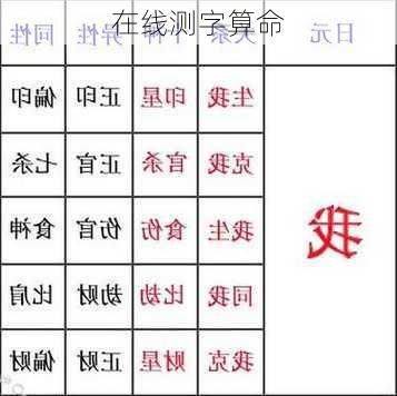 在线测字算命