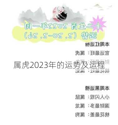 属虎2023年的运势及运程