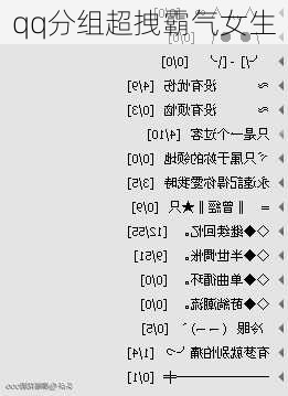 qq分组超拽霸气女生