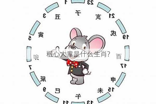 粗心大意是什么生肖?