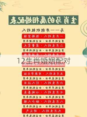 12生肖婚姻配对