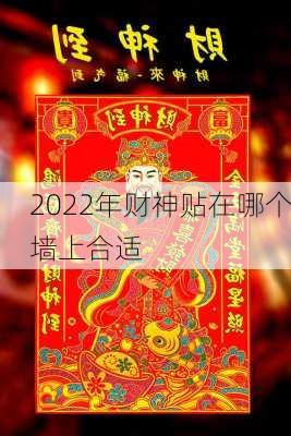 2022年财神贴在哪个墙上合适