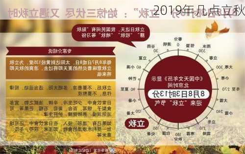 2019年几点立秋