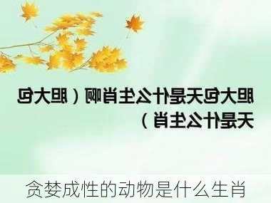 贪婪成性的动物是什么生肖