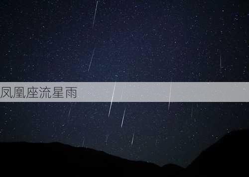 凤凰座流星雨