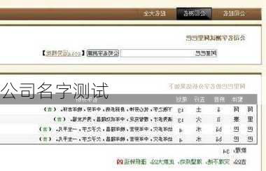 公司名字测试