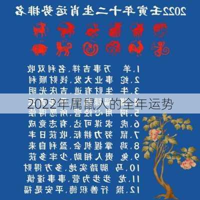 2022年属鼠人的全年运势