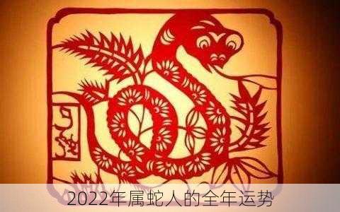 2022年属蛇人的全年运势