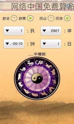 网络中国免费算命