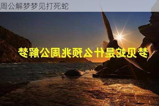 周公解梦梦见打死蛇