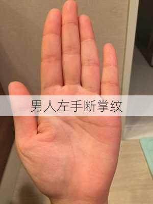 男人左手断掌纹