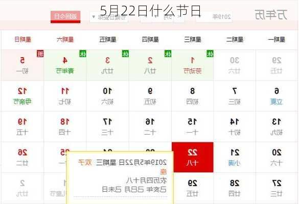 5月22日什么节日