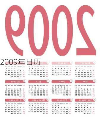 2009年日历