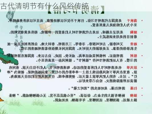 古代清明节有什么风俗传统