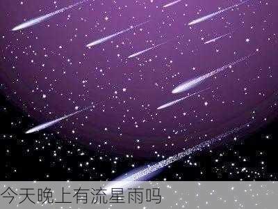 今天晚上有流星雨吗