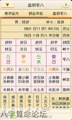 八字算命论坛