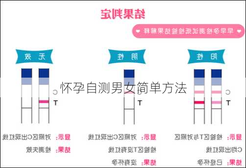 怀孕自测男女简单方法