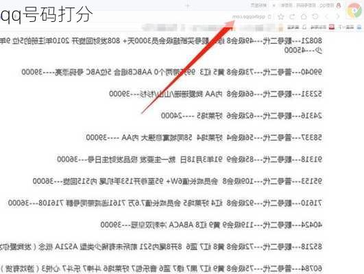 qq号码打分