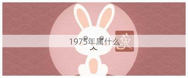 1975年属什么