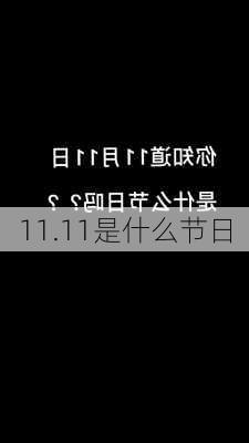 11.11是什么节日