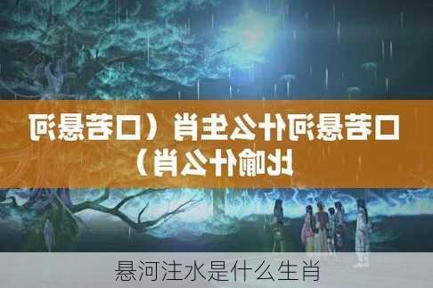 悬河注水是什么生肖