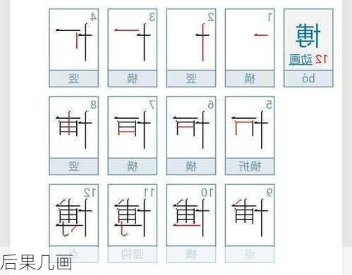 后果几画