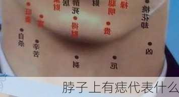 脖子上有痣代表什么