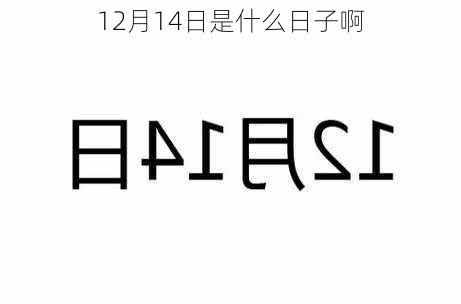 12月14日是什么日子啊