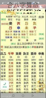 合八字算命