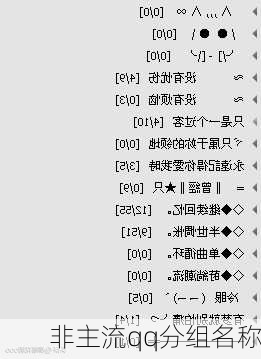 非主流qq分组名称