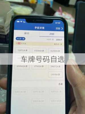 车牌号码自选