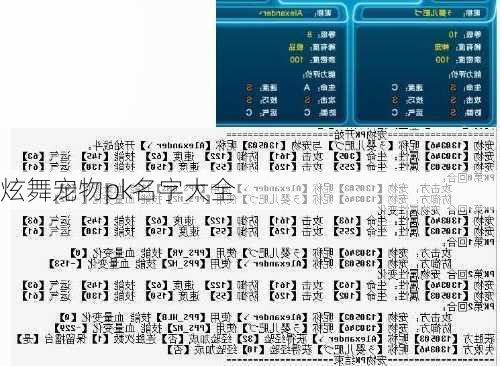 炫舞宠物pk名字大全