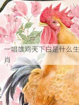 一唱雄鸡天下白是什么生肖