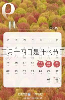 三月十四日是什么节日