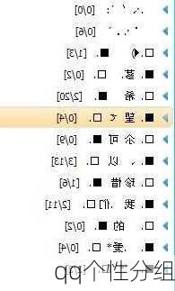 qq个性分组