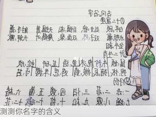 测测你名字的含义